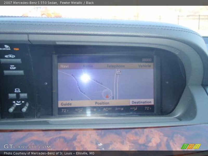 Pewter Metallic / Black 2007 Mercedes-Benz S 550 Sedan