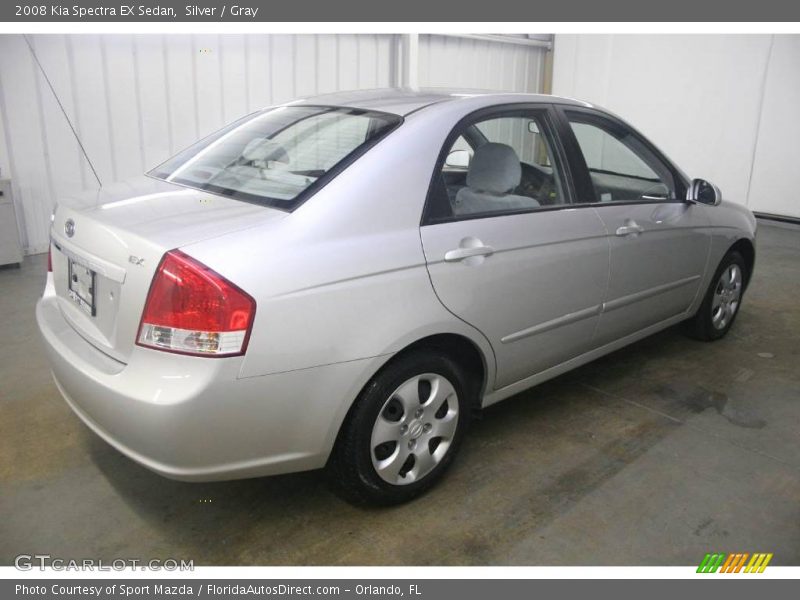Silver / Gray 2008 Kia Spectra EX Sedan