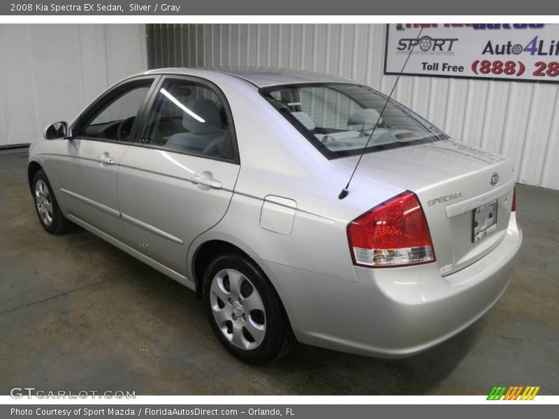 Silver / Gray 2008 Kia Spectra EX Sedan