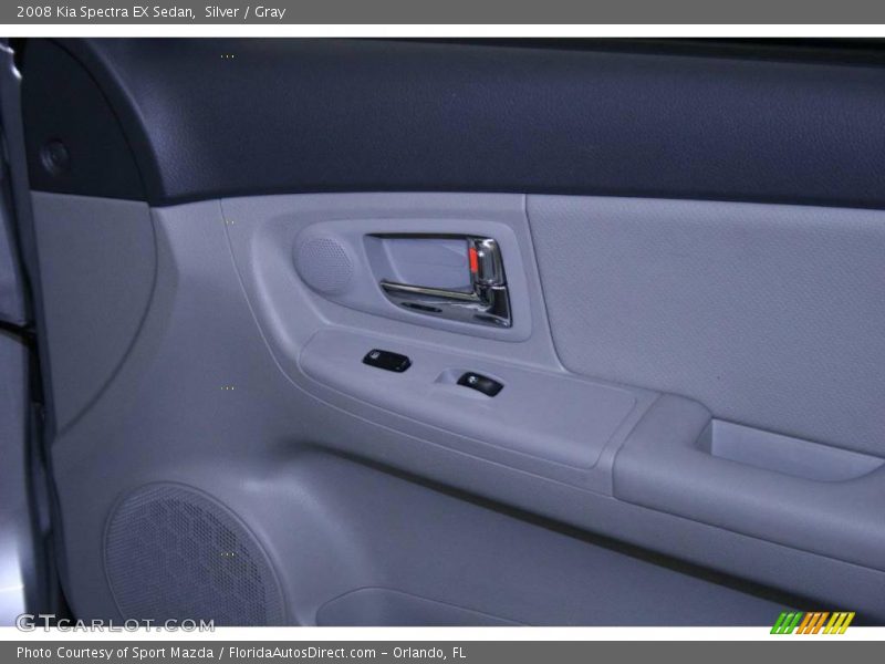 Silver / Gray 2008 Kia Spectra EX Sedan