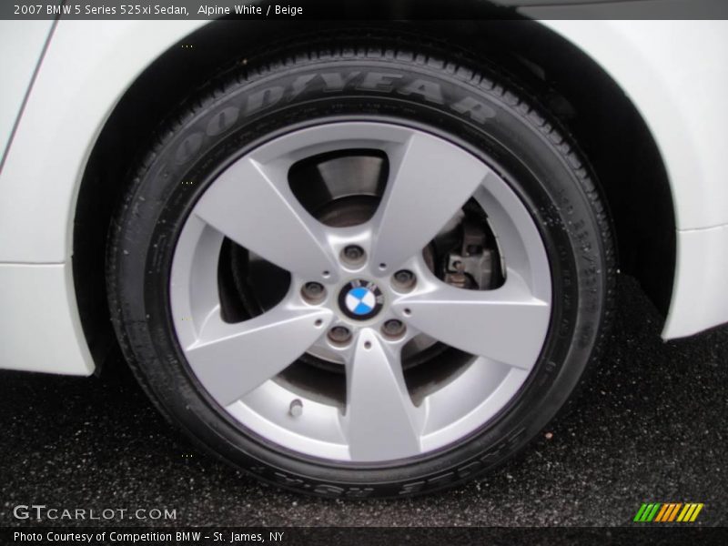 Alpine White / Beige 2007 BMW 5 Series 525xi Sedan