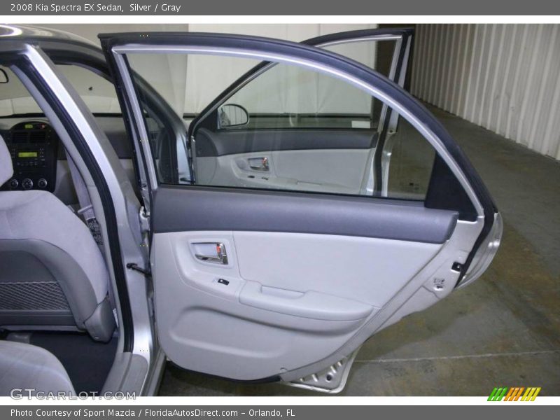 Silver / Gray 2008 Kia Spectra EX Sedan