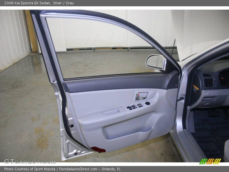 Silver / Gray 2008 Kia Spectra EX Sedan