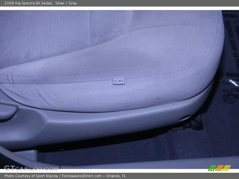 Silver / Gray 2008 Kia Spectra EX Sedan