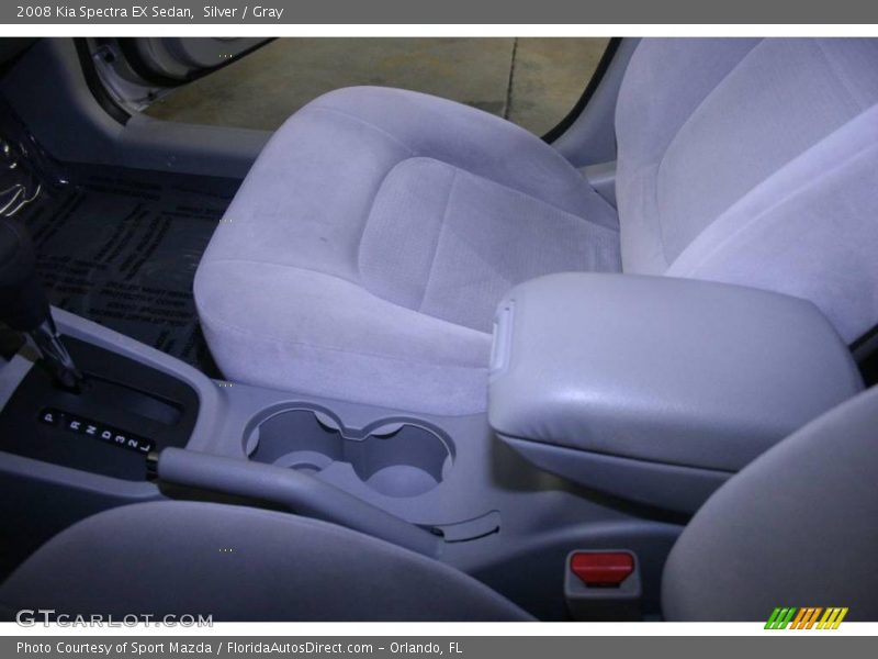Silver / Gray 2008 Kia Spectra EX Sedan