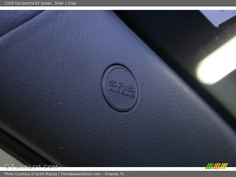 Silver / Gray 2008 Kia Spectra EX Sedan