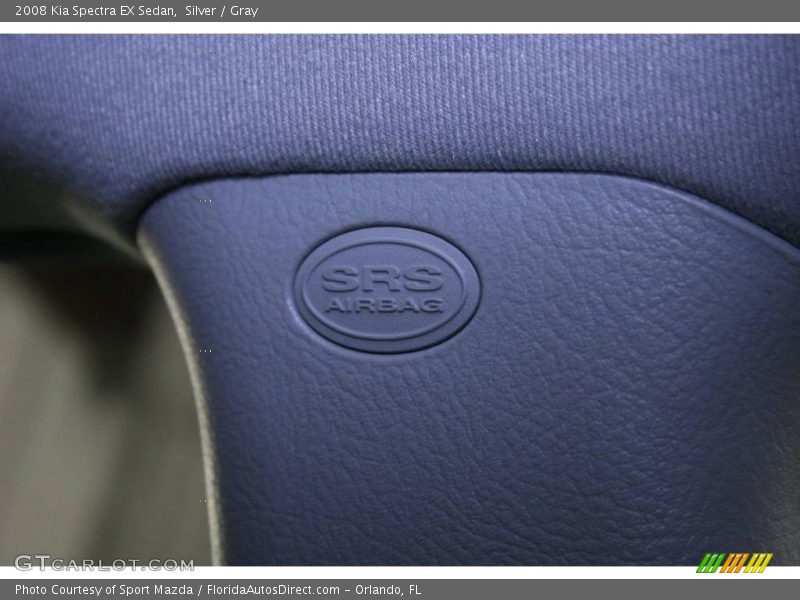 Silver / Gray 2008 Kia Spectra EX Sedan