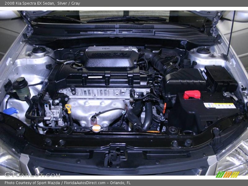Silver / Gray 2008 Kia Spectra EX Sedan