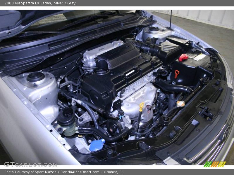 Silver / Gray 2008 Kia Spectra EX Sedan