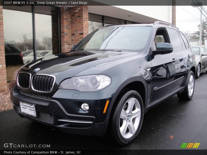 Deep Green Metallic / Sand Beige 2007 BMW X5 3.0si