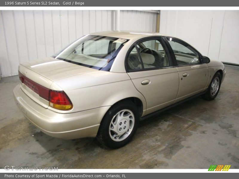 Gold / Beige 1996 Saturn S Series SL2 Sedan
