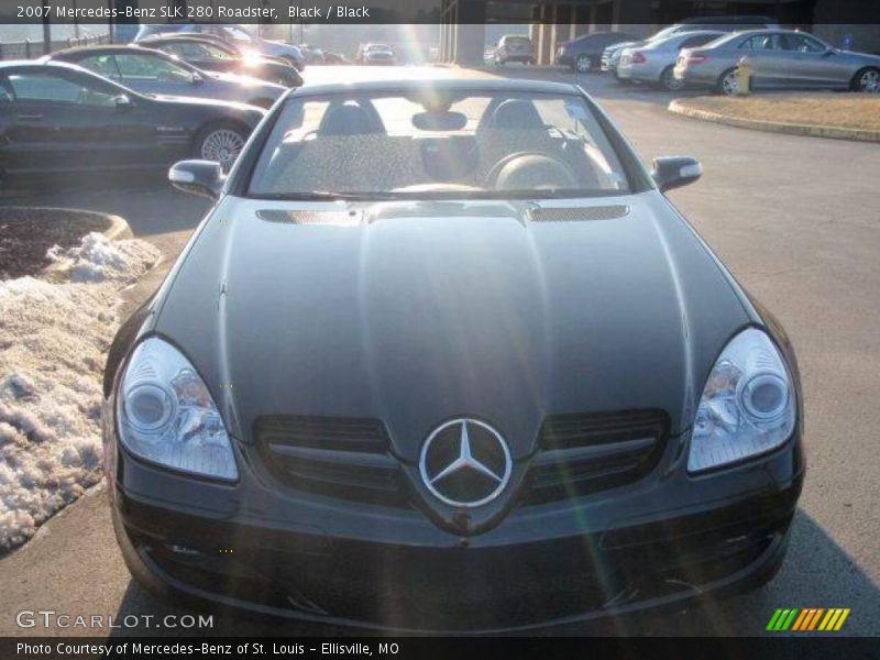 Black / Black 2007 Mercedes-Benz SLK 280 Roadster