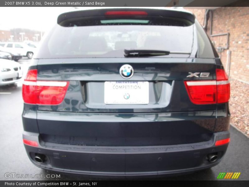 Deep Green Metallic / Sand Beige 2007 BMW X5 3.0si