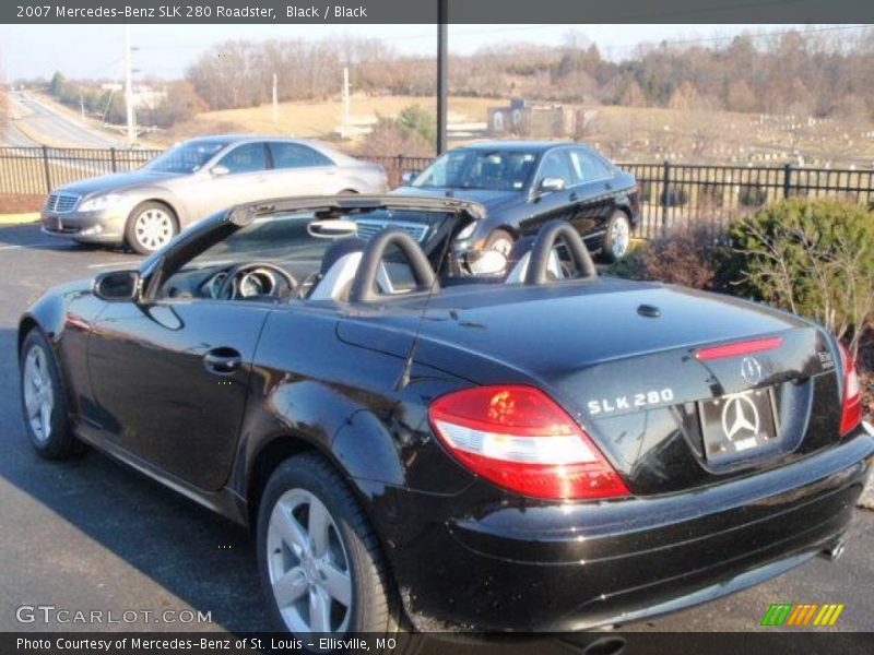 Black / Black 2007 Mercedes-Benz SLK 280 Roadster