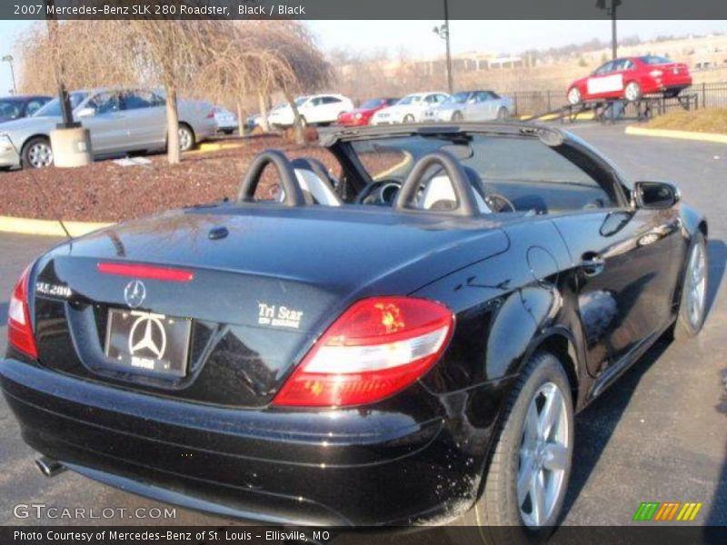 Black / Black 2007 Mercedes-Benz SLK 280 Roadster