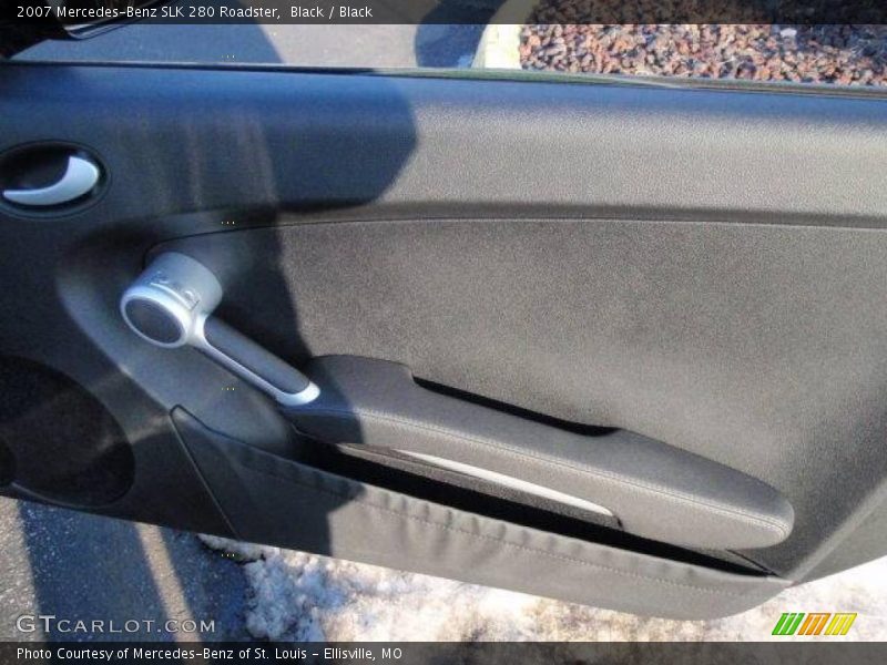 Black / Black 2007 Mercedes-Benz SLK 280 Roadster