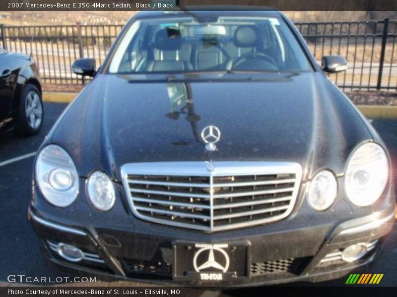 Black / Black 2007 Mercedes-Benz E 350 4Matic Sedan