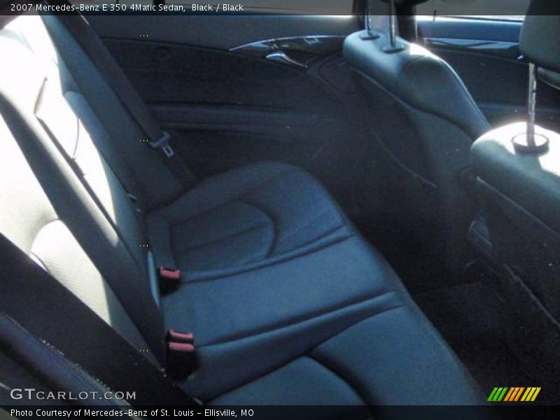 Black / Black 2007 Mercedes-Benz E 350 4Matic Sedan