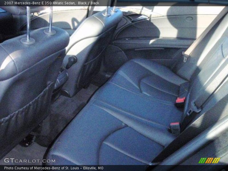 Black / Black 2007 Mercedes-Benz E 350 4Matic Sedan