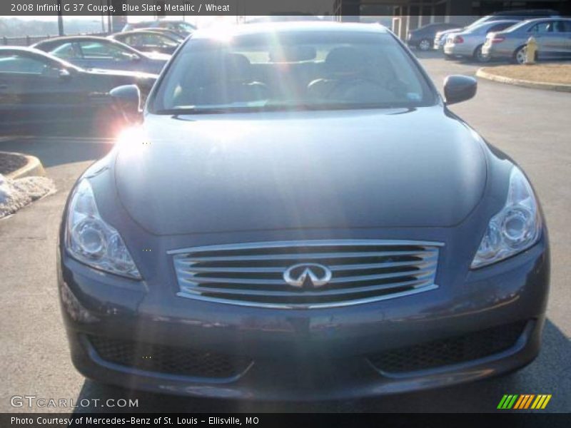 Blue Slate Metallic / Wheat 2008 Infiniti G 37 Coupe