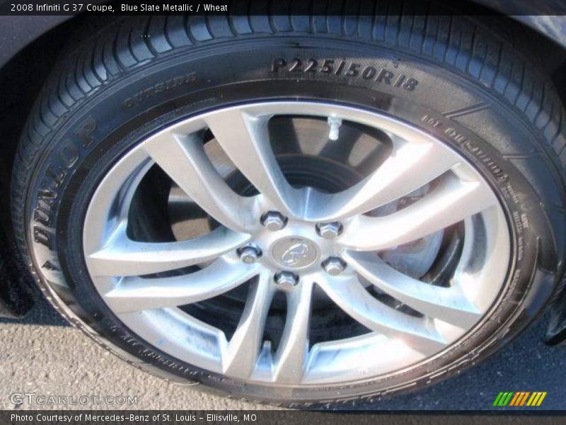 Blue Slate Metallic / Wheat 2008 Infiniti G 37 Coupe