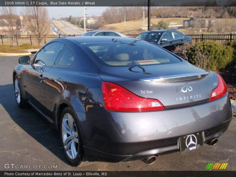 Blue Slate Metallic / Wheat 2008 Infiniti G 37 Coupe