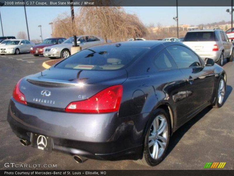 Blue Slate Metallic / Wheat 2008 Infiniti G 37 Coupe