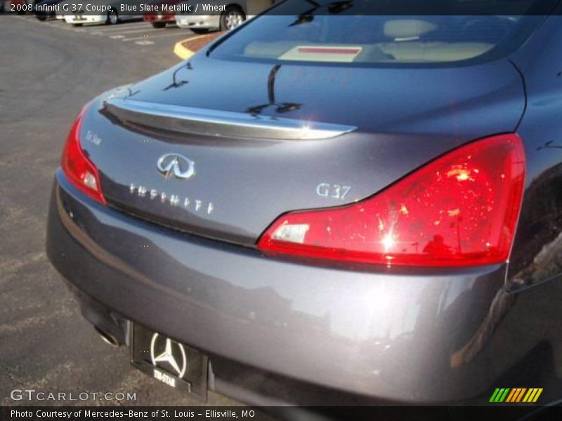 Blue Slate Metallic / Wheat 2008 Infiniti G 37 Coupe