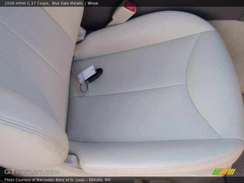 Blue Slate Metallic / Wheat 2008 Infiniti G 37 Coupe