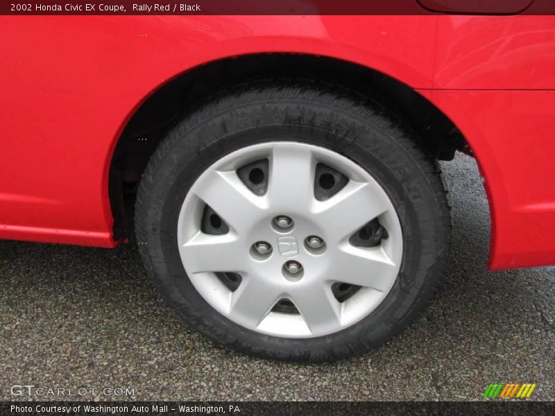 Rally Red / Black 2002 Honda Civic EX Coupe