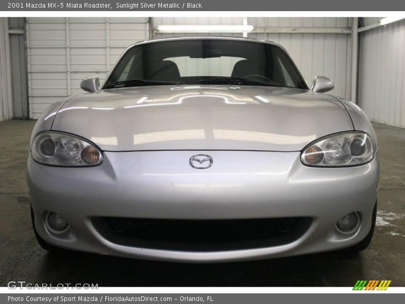 Sunlight Silver Metallic / Black 2001 Mazda MX-5 Miata Roadster