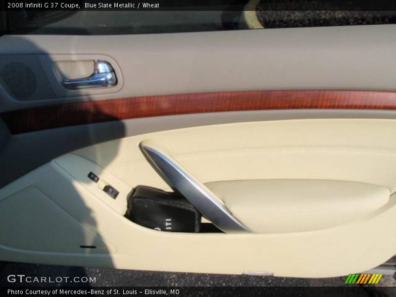 Blue Slate Metallic / Wheat 2008 Infiniti G 37 Coupe
