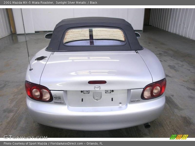 Sunlight Silver Metallic / Black 2001 Mazda MX-5 Miata Roadster