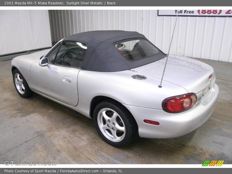 Sunlight Silver Metallic / Black 2001 Mazda MX-5 Miata Roadster
