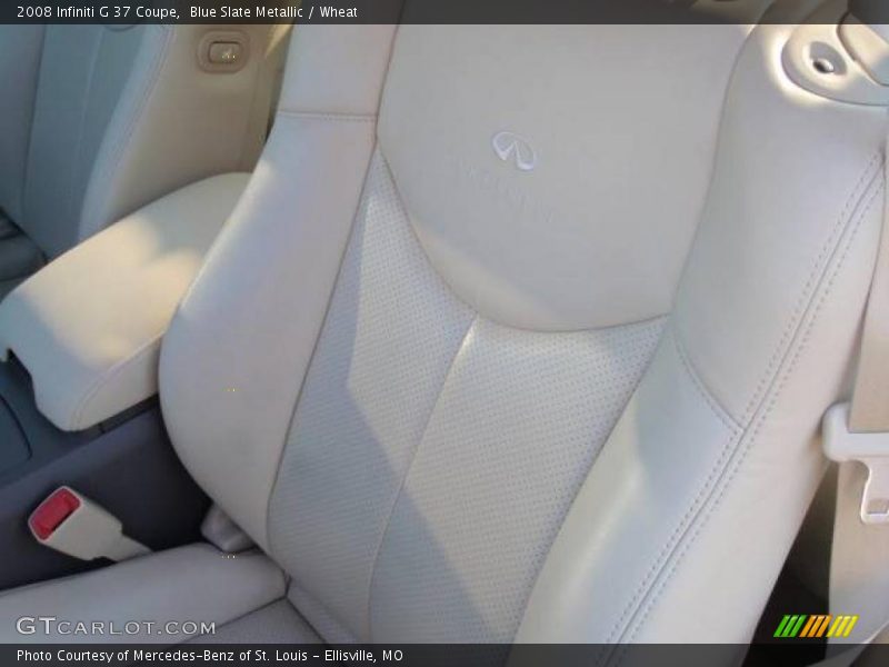 Blue Slate Metallic / Wheat 2008 Infiniti G 37 Coupe
