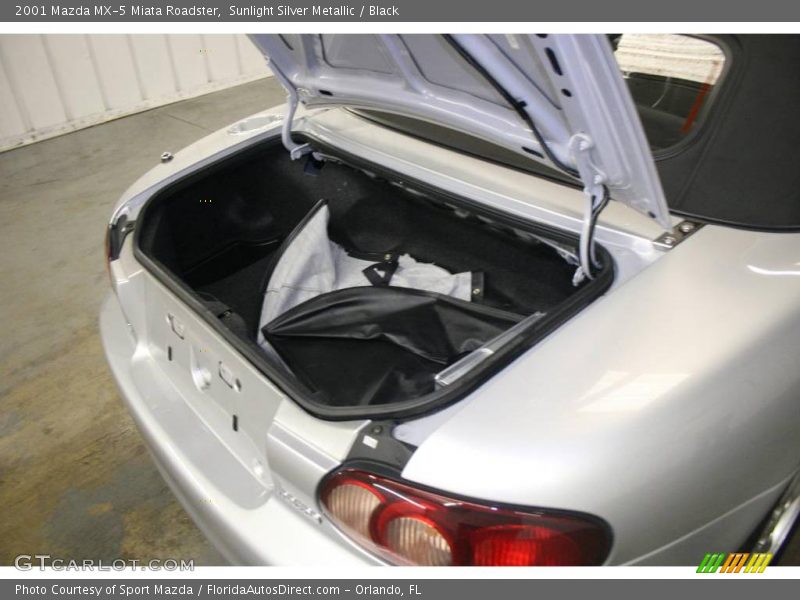 Sunlight Silver Metallic / Black 2001 Mazda MX-5 Miata Roadster