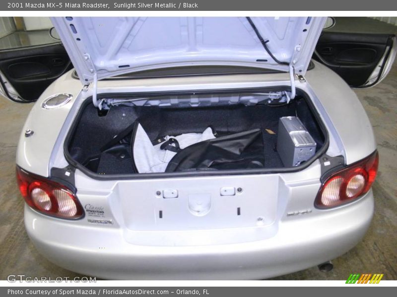 Sunlight Silver Metallic / Black 2001 Mazda MX-5 Miata Roadster