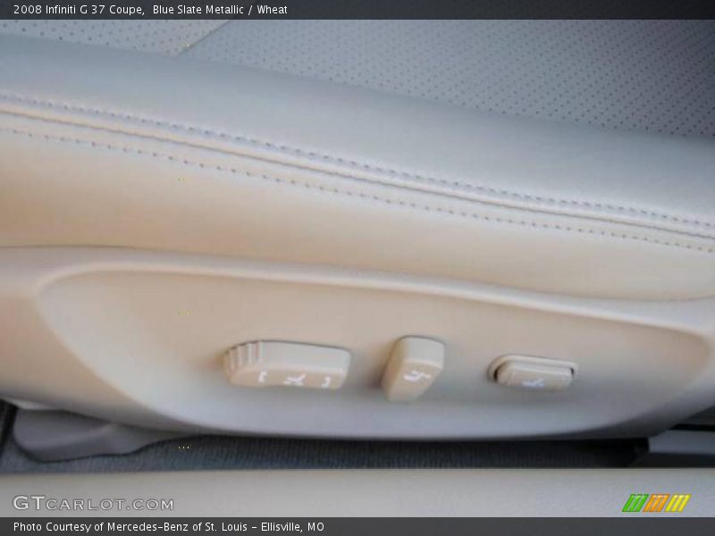 Blue Slate Metallic / Wheat 2008 Infiniti G 37 Coupe