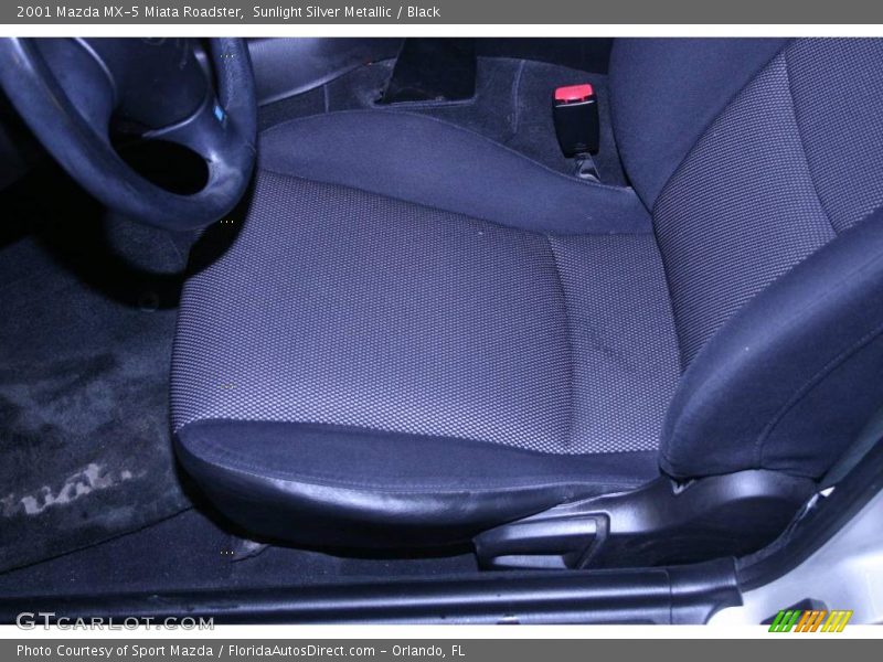 Sunlight Silver Metallic / Black 2001 Mazda MX-5 Miata Roadster