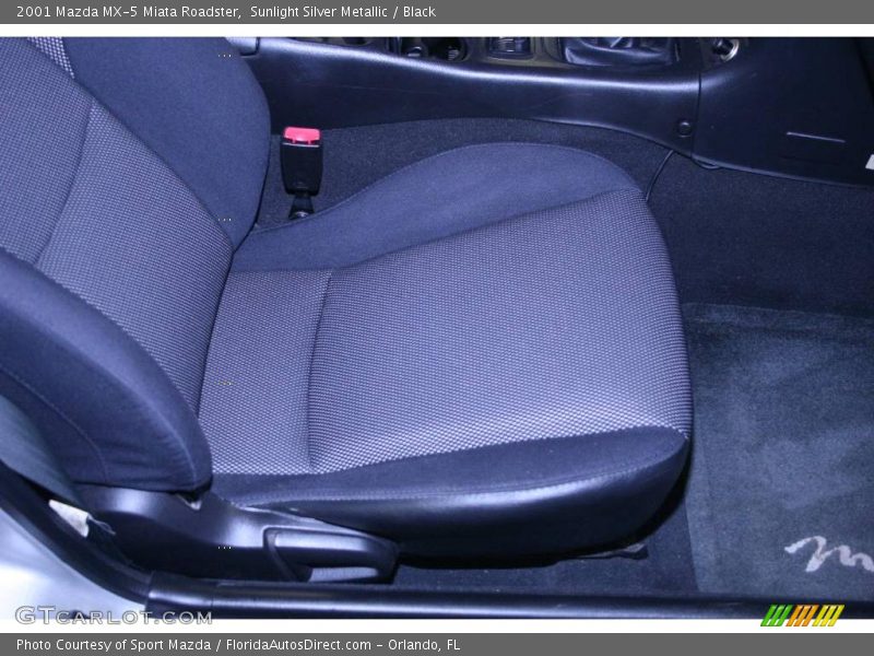 Sunlight Silver Metallic / Black 2001 Mazda MX-5 Miata Roadster