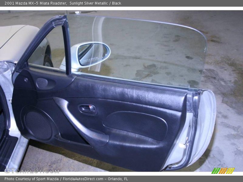 Sunlight Silver Metallic / Black 2001 Mazda MX-5 Miata Roadster