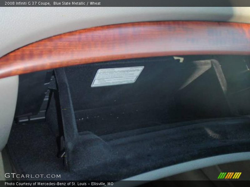 Blue Slate Metallic / Wheat 2008 Infiniti G 37 Coupe