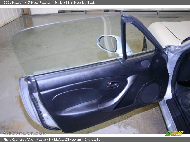 Sunlight Silver Metallic / Black 2001 Mazda MX-5 Miata Roadster