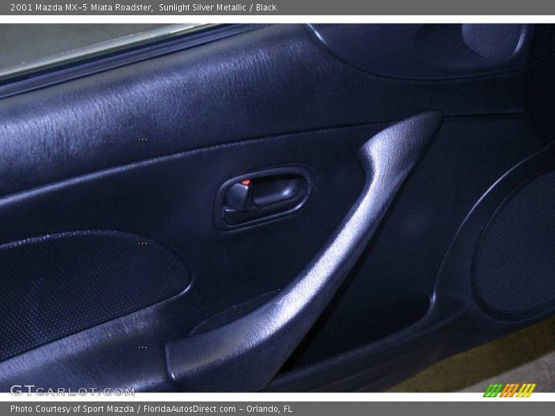 Sunlight Silver Metallic / Black 2001 Mazda MX-5 Miata Roadster