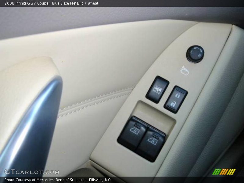 Blue Slate Metallic / Wheat 2008 Infiniti G 37 Coupe