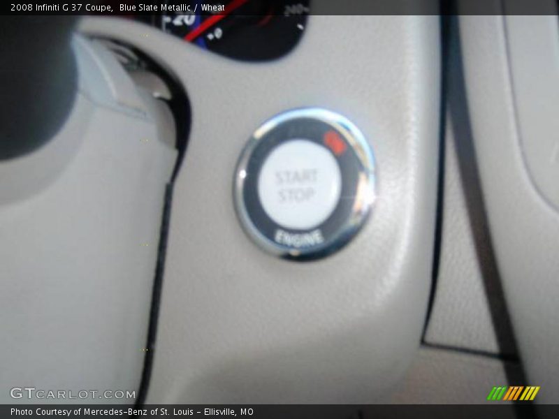 Blue Slate Metallic / Wheat 2008 Infiniti G 37 Coupe