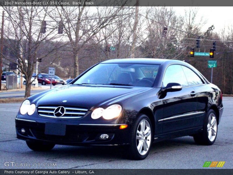 Black / Black 2007 Mercedes-Benz CLK 350 Coupe