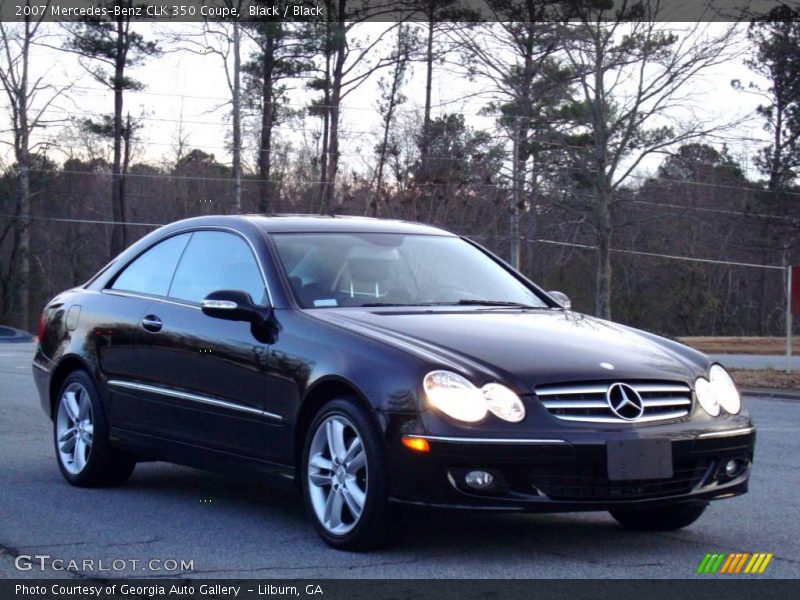 Black / Black 2007 Mercedes-Benz CLK 350 Coupe