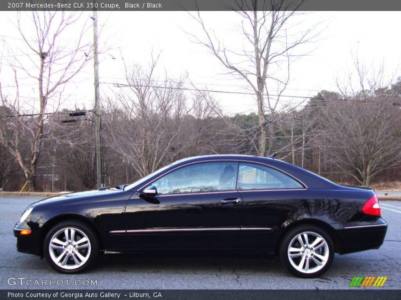 Black / Black 2007 Mercedes-Benz CLK 350 Coupe