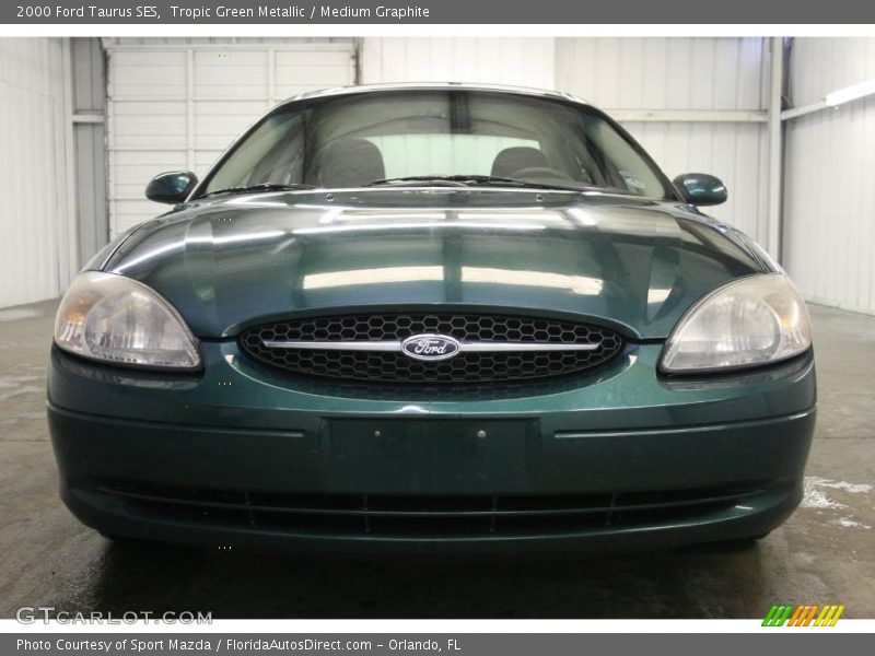 Tropic Green Metallic / Medium Graphite 2000 Ford Taurus SES